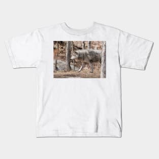 Gray Wolf Kids T-Shirt